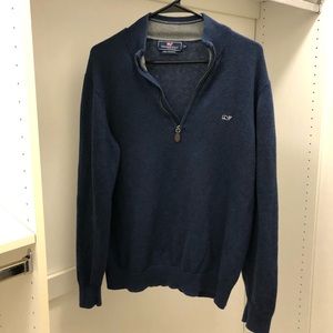 Vineyard Vines Yachtsman Quarter Zip with Cashmere